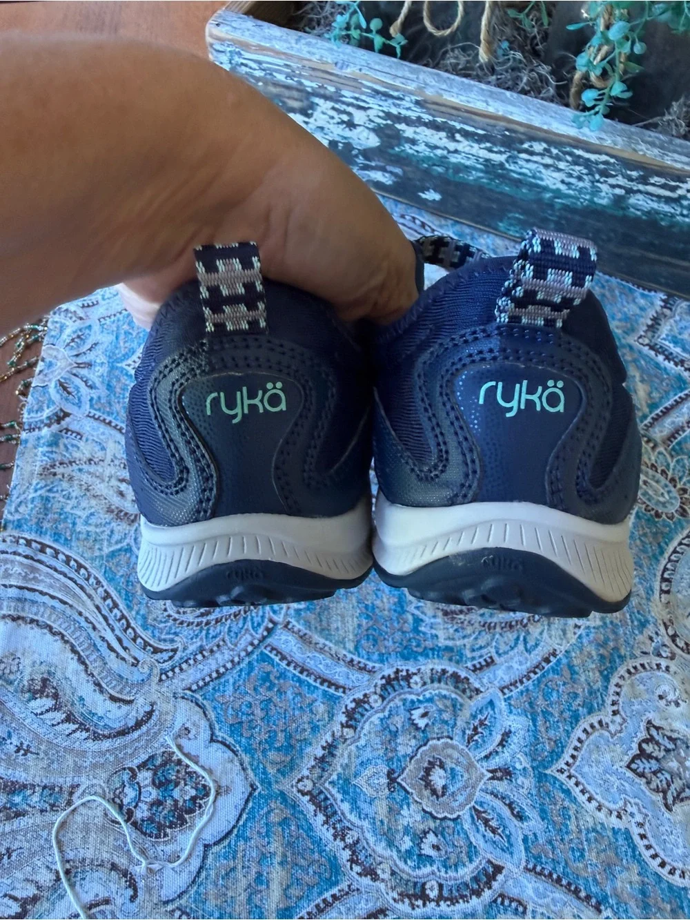 Ryka Kailee Mary Jane Walking Shoes Navy Comfort Arch Support Women’s 9.5M